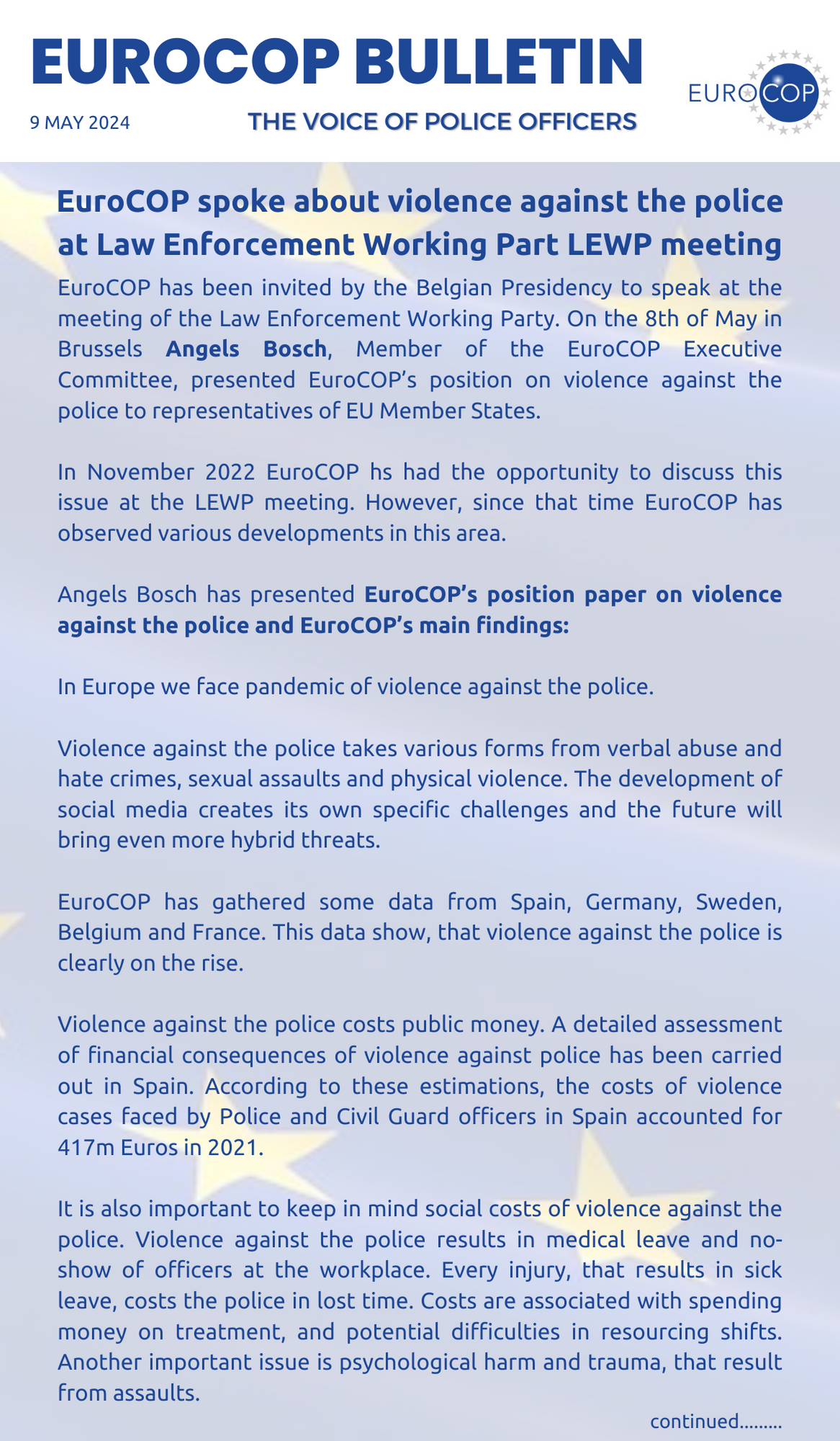 EuroCOP Bulletin