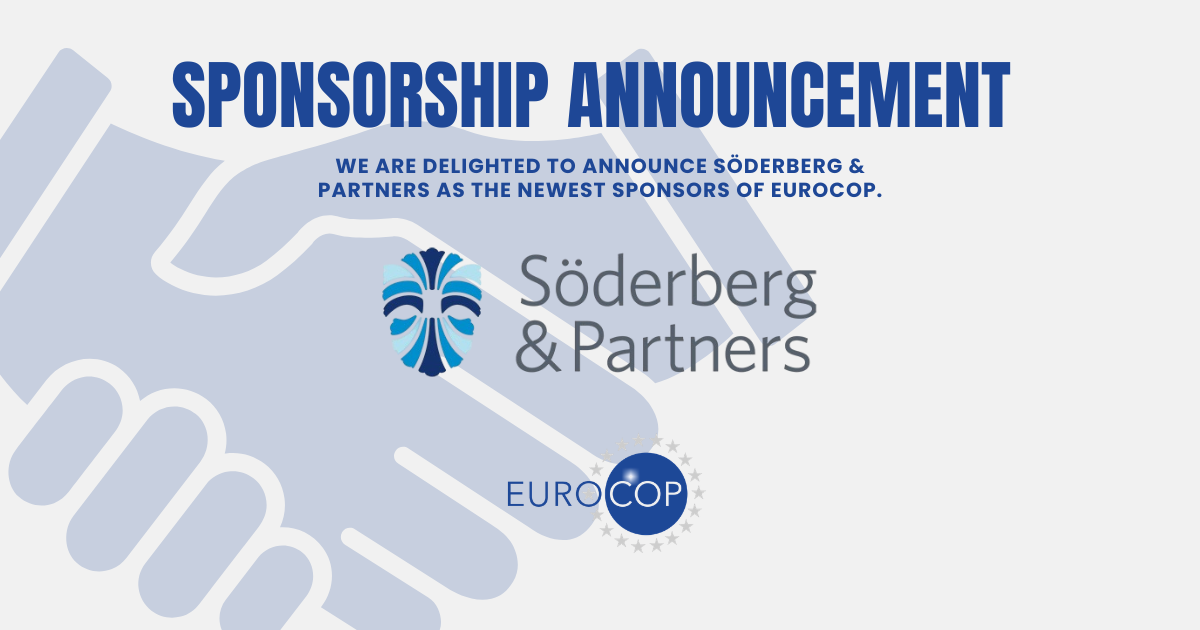 EuroCOP are delighted to announce Söderberg & Partners as the newest sponsors of EuroCOP.